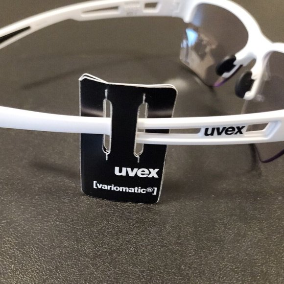 COPY - UVEX Sportstyle 805 V Sunglasses Mens Polarized Smoke Lens White Frame - Picture 4 of 10